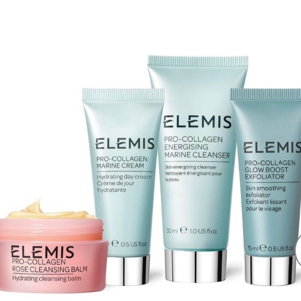 Elemis x Shrimps Glow Discovery Kit Pro-Collagen Skincare with Tote Bag